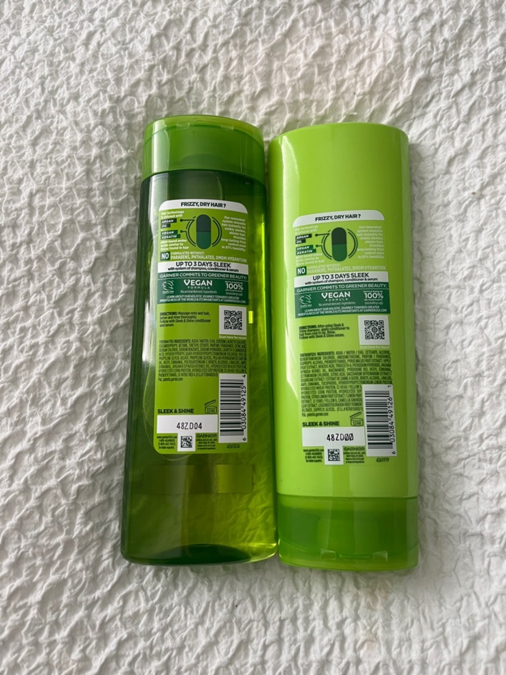 NWT Garnier Fructis Sleek and Shine Shampoo and Conditioner - Picture 2 of 8